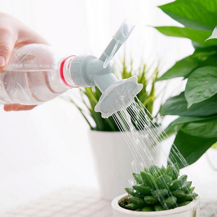 2 In 1 Plastic Sprinkler Nozzle For Flower Waterers Bottle Watering Sprinkler Portable Household Potted Plant Waterer