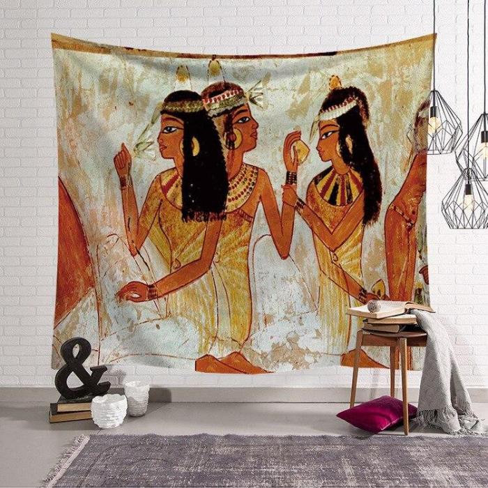 Modern Tapestries Home Decoration Wall Blankets Beach Towels Ancient Egypt Series Background Cloth Digital Printing Tapestry