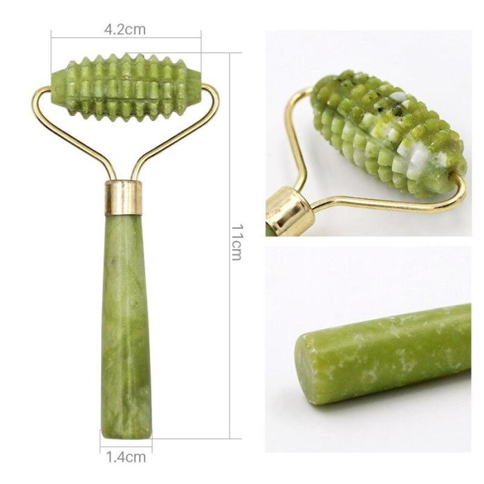 1PC Facial Massage Roller Single Heads Face Lift Hands Jade Stone  Relaxing Slimming Health Body Skin Care Tools