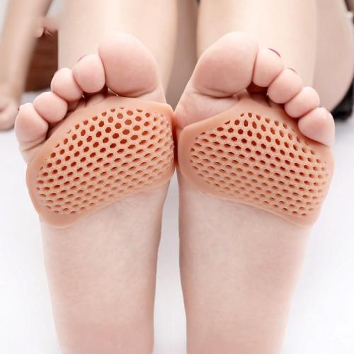 Silicone Soft Insole High Heel Shoes Slip-Resistant Protect Pain Relief Foot Care Pads Forefoot Invisible Honeycomb Half Insole