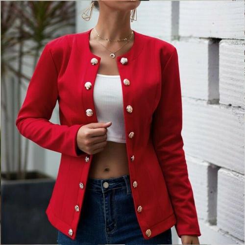 Fashion Simple Double Breasted Blazer Suit Women   Long Sleeve Solid Elegant Slim Office