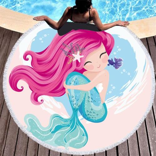 Rose of the cartoons of the Mermaid Towels of Microfibre Toalla Big Wheel Beach Towels for Adults Presents of the Summer Kids