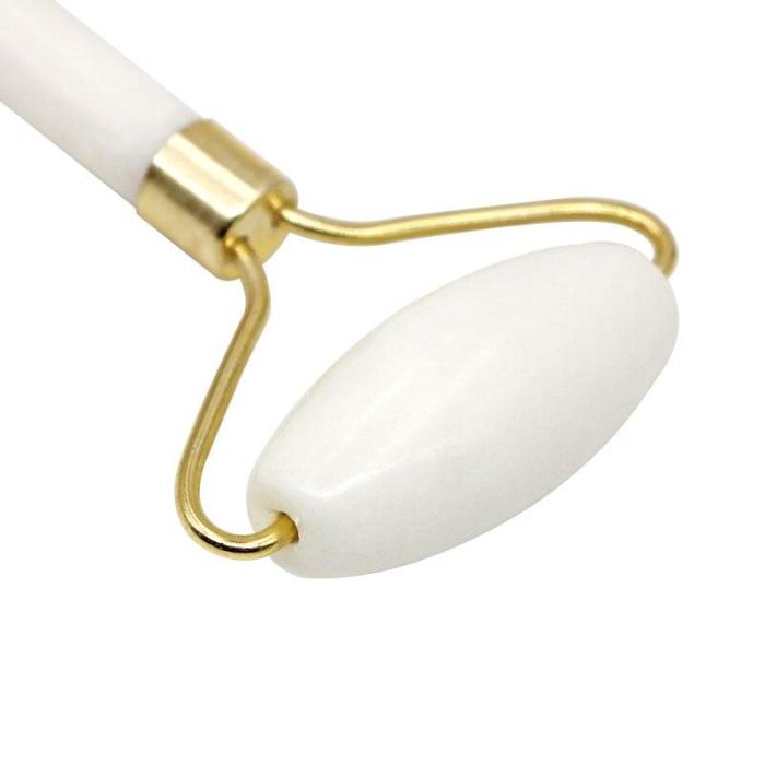 1pc 2 Sizes Facial Massage Roller Double/Single Head Jade Stone Facial Massager Eye Neck Thin Lift Slimming Relaxing Tools