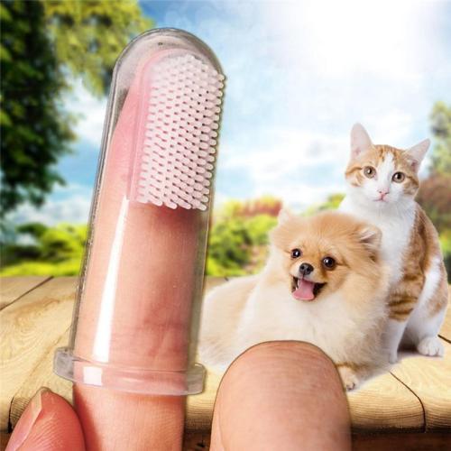 5pcs Soft Finger Brush Pet Toothbrush Plush Dog Plus Bad Breath Dental Care Tartar Dog Cat Cleaning Pet Supplies Dog Toothbrush