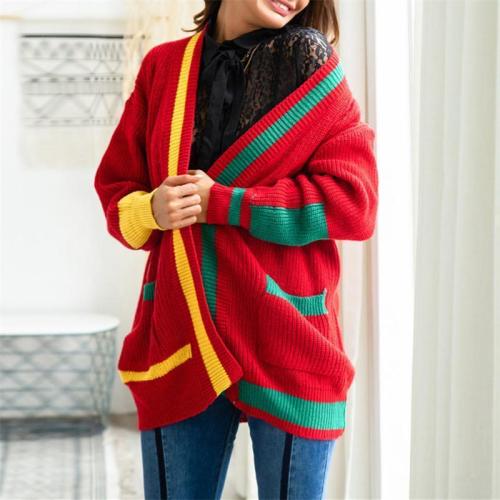 Christmas Knitting Loose Coloured Sweaters