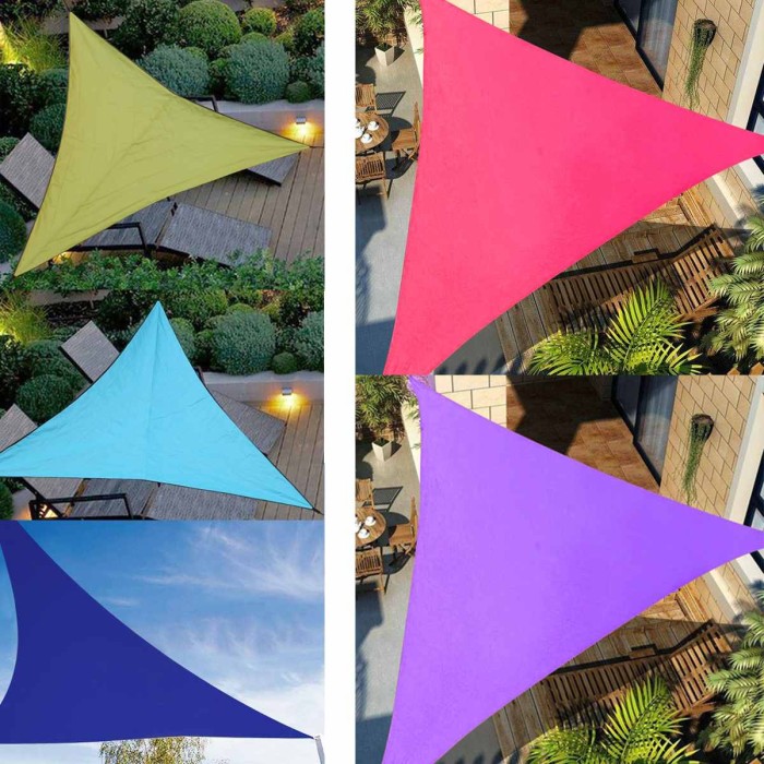 Triangle Shade Sail Waterproof Triangle Triangle Canopy Garden Shade Sail (3x3m/4x4m/6x6m )