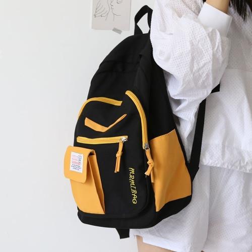 Harajuku Backpack for Girls Female Kawaii Book Fashion Cute Ladies Bag Waterproof Nylon Backpack Student Women School Bag Laptop
