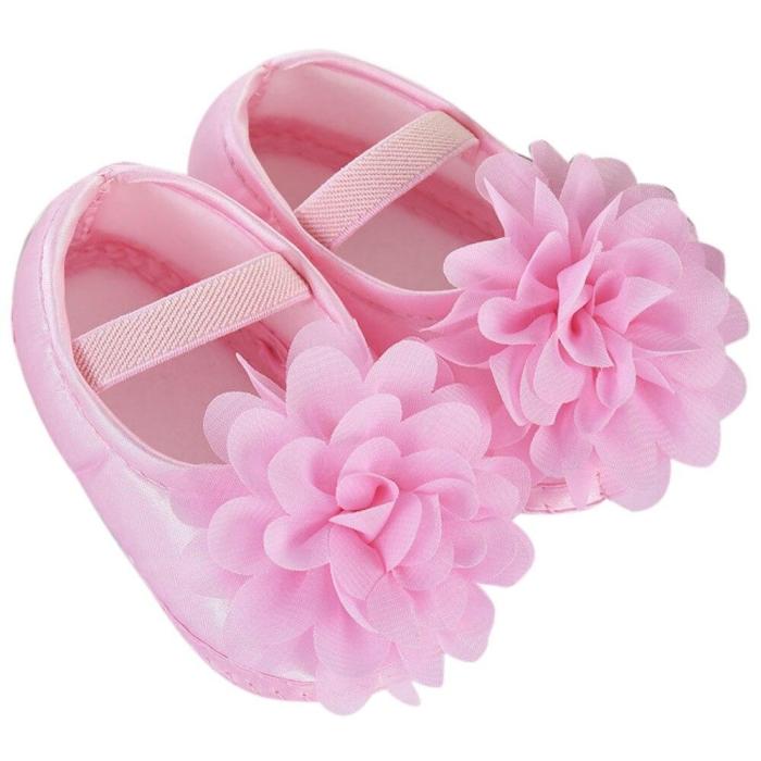 Hot Sale Toddler Baby Girl Chiffon Flower Elastic Band Newborn Walking Shoes Baby Girls Shoes Leisure First Walk Shoes Summer 12