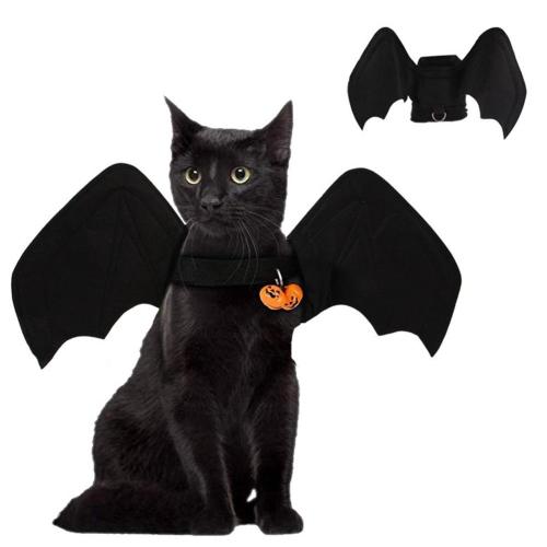 2020 New Pet Dog Cat Bat Wing Cosplay Prop Halloween Bat Fancy Dress Costume Outfit Wings Cat Costumes Photo Props Headwear