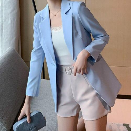 Womens Blazers Casual Mid-Length Long-Sleeve Suit