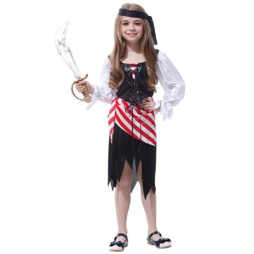 Kids Pirate Costumes Girls Cosplay Halloween Costume Children Kids Lovely Playful Clothes