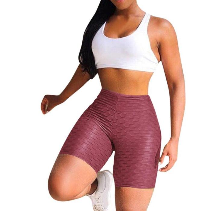 New Yoga Running Leggings Women Athletic Shorts High Waist Yoga Shorts 2020 Tummy Control Fitness Gym Sports Trousers