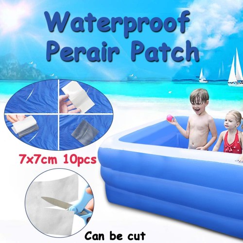 10pcs Waterproof Repair Tape Transparent Self Adhesive Repair Patches For Inflatable Swimming Pool Puncture Repair Patch Kit D2
