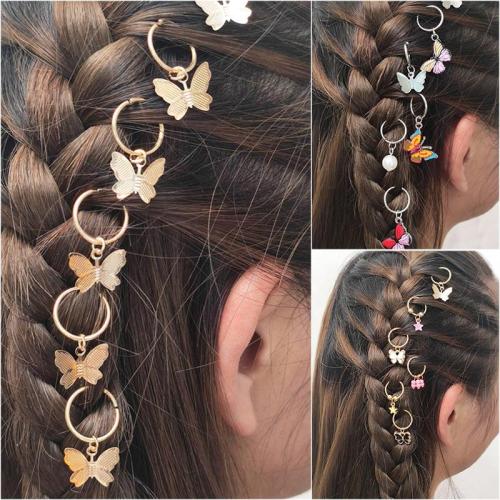 6pc Butterfly DIY Pendant Hair Accessories Hair Clip for Women Street Braid Trend Headdress Girls Hairpins Hair Accessories 2020