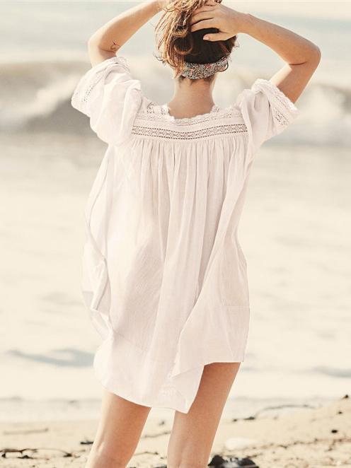 Vacation Hollow Loose Cover-ups Swimwear