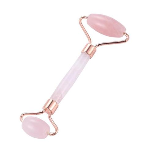 1PC Rose Quartz Face Massage Roller Double Head Slimming Face Massager Lifting Tool Face Anti Wrinkle Removal Massage Roller