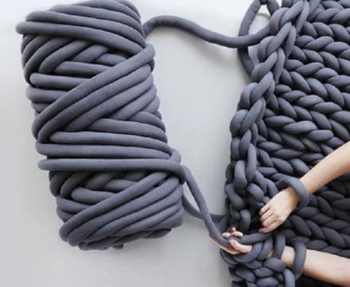 500g 250g thick super Bulky chunky yarn for hand knitting Crochet soft big cotton DIY Arm Knitting Roving Spinning yarn blanket
