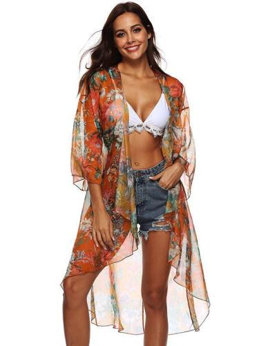 Fashion Flared Sleeves Cover-Up