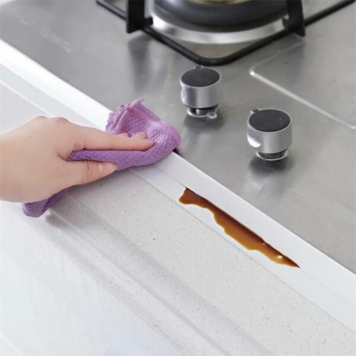 Self-adhesive kitchen ceramic stickers waterproof moisture-proof PVC stickers bathroom corner line sink stickers bathroom