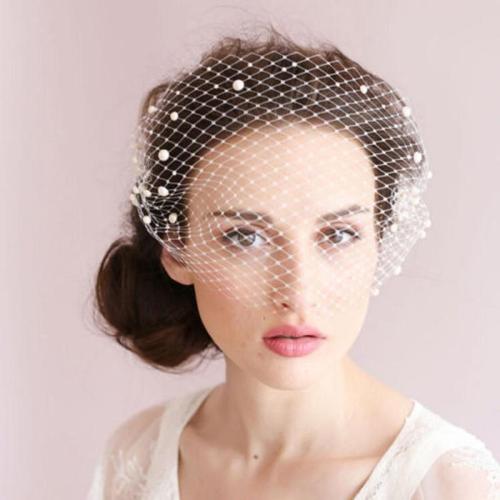 2020 Women Bridal Hats and Fascinators Pearls Beaded Wedding Hair With Comb Women Head Wear