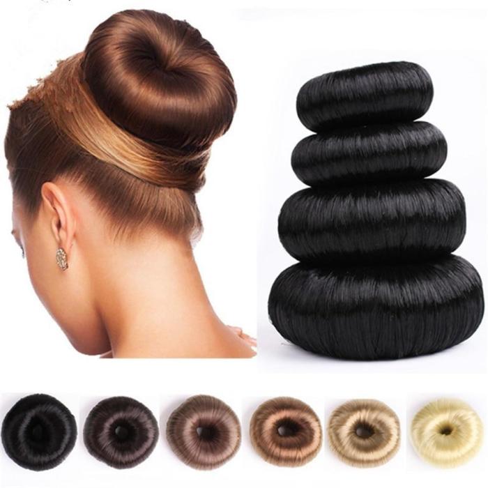 New Hot Fashion Elegant Women Ladies Girls Magic Hair Donut Hair Ring Bun Maker Hair Styling Tools Accessories Wig Ponytail