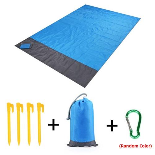 210 * 200cm Folding Camping Carpet Pocket Blanket Waterproof Beach Mat Outdoor Portable Picnic Mat Camping Bed Sleeping Pad