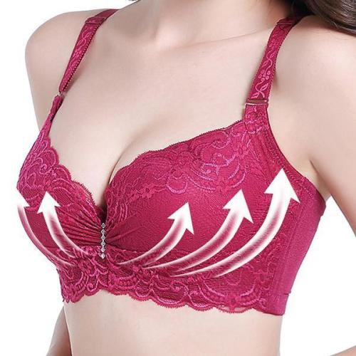 3/4 Cup Sexy Lace Adjusted Straps Underwire Bra