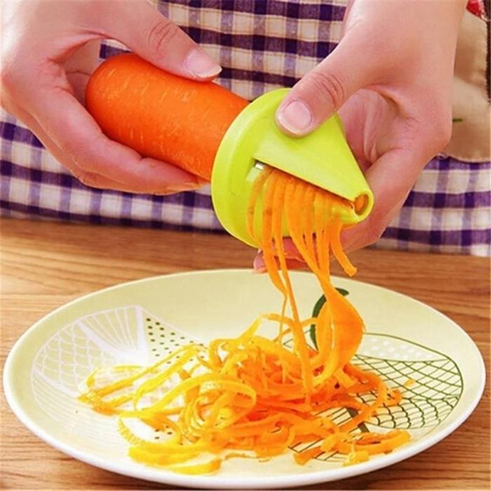 Kitchen Tools Vegetable Fruit  Multi-function Spiral Shredder Peeler Manual Potato Carrot Radish Rotating Shredder Grater