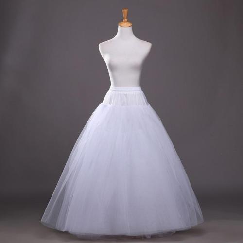 Elegant A Line Bridal Petticoat 4 Layers Tulle Underskirt Women Petticoat Crinoline Without Hoop Bridal Wedding Accessories 2020