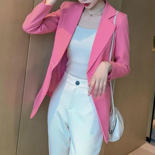 Womens Blazers Casual Mid-Length Long-Sleeve Suit