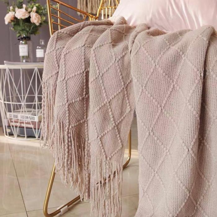Nordic Knitted Throw Thread Blanket Bedding Sofa Plaid Travel TV Nap Blankets Soft Towel Bed Plaid Tapestry