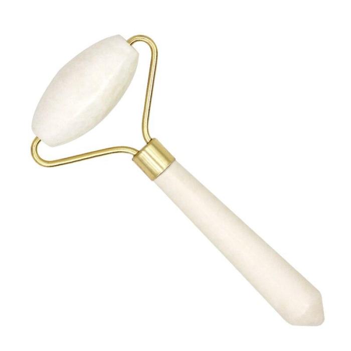 1pc 2 Sizes Facial Massage Roller Double/Single Head Jade Stone Facial Massager Eye Neck Thin Lift Slimming Relaxing Tools
