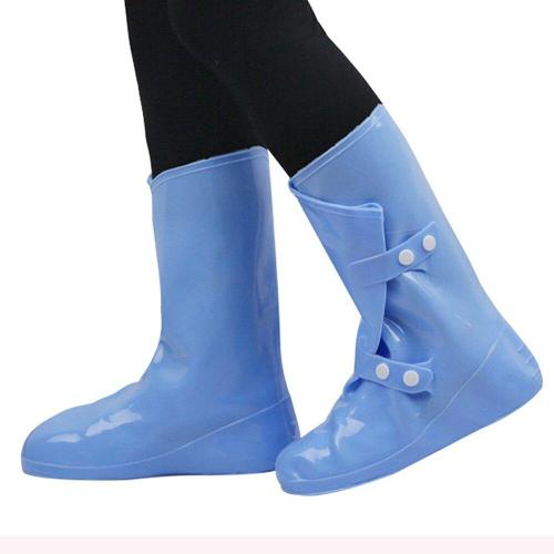 Waterproof PVC Rain Shoes Cover Anti-slip Fold-able Reusable Outdoor Bicycle Silicone Rubber Rain Boots