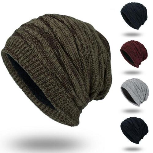 Men's Womens Knit Baggy Beanie Oversize Winter Warm Hat Ski Slouchy Thick Cap