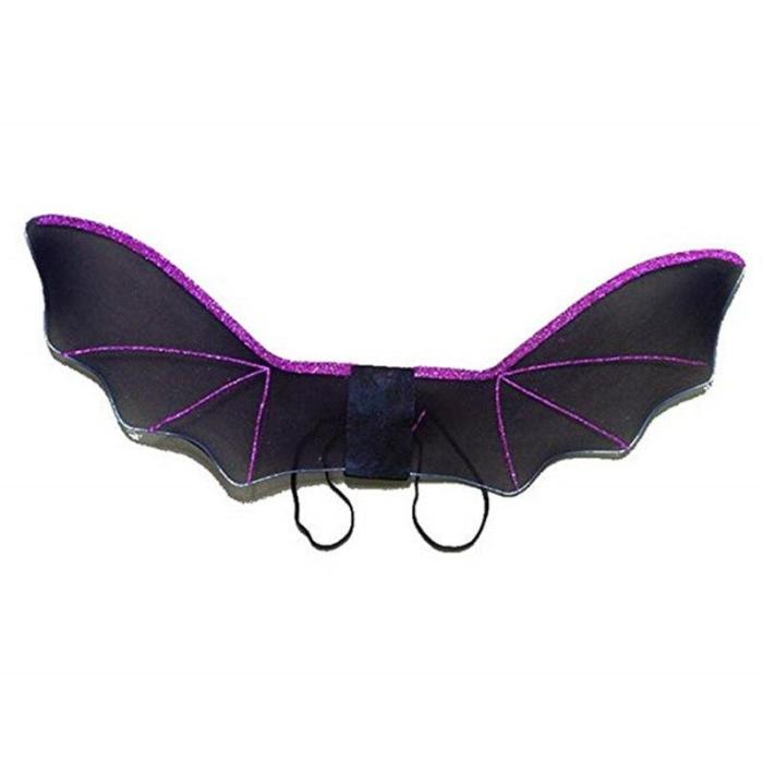 Child Anime Cosplay Cute Bat Wing Costume Kids Halloween Costumes For Girls boys Black Wings Cosplay Halloween Party Costume