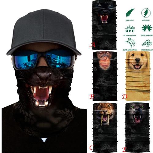 Bandana Scarf Mask 3D Seamless Skull Face Bandana Summer Masks Outdoor Skiing Windproof UV Fishing Protection Hiking Men Women