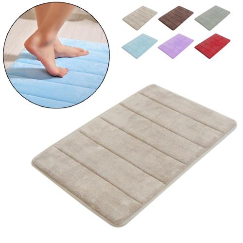 Shaggy Memory Foam Bath Mat Set  Mat Carpet For Toilet Non Slip