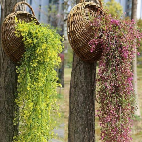 Artificial Flowers Cellling Wall Hanging Flower Vine Wedding Decoration Hanging Plant