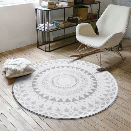 Nordic Gray Series Round Carpets For Living Room Rugs And Carpets