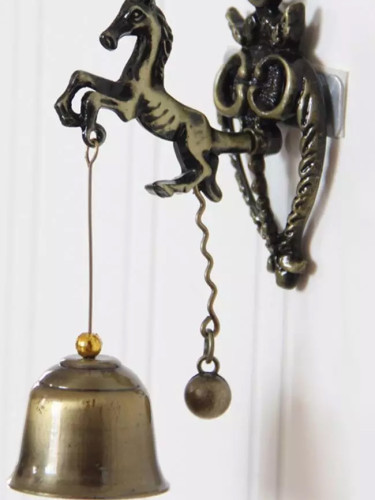 Vintage Horse Elephant Owl Shaped Bell Doorbell Halloween Hanging Door Decor Doorbell