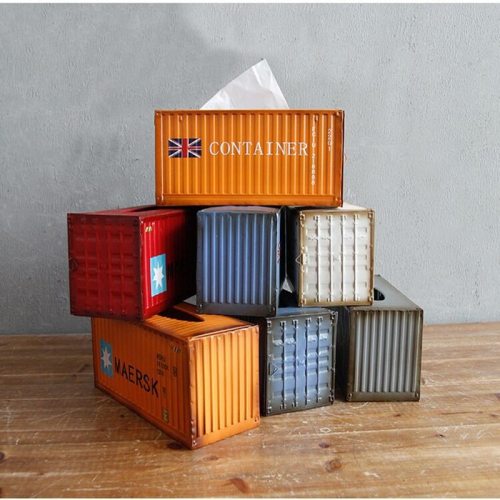 Retro Design Iron Tissue Box