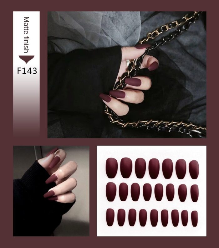 Coffin Matte Fake Nails Press on False Nails