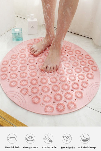 55cm Non-slip Round Bathroom Mat Massage Pad