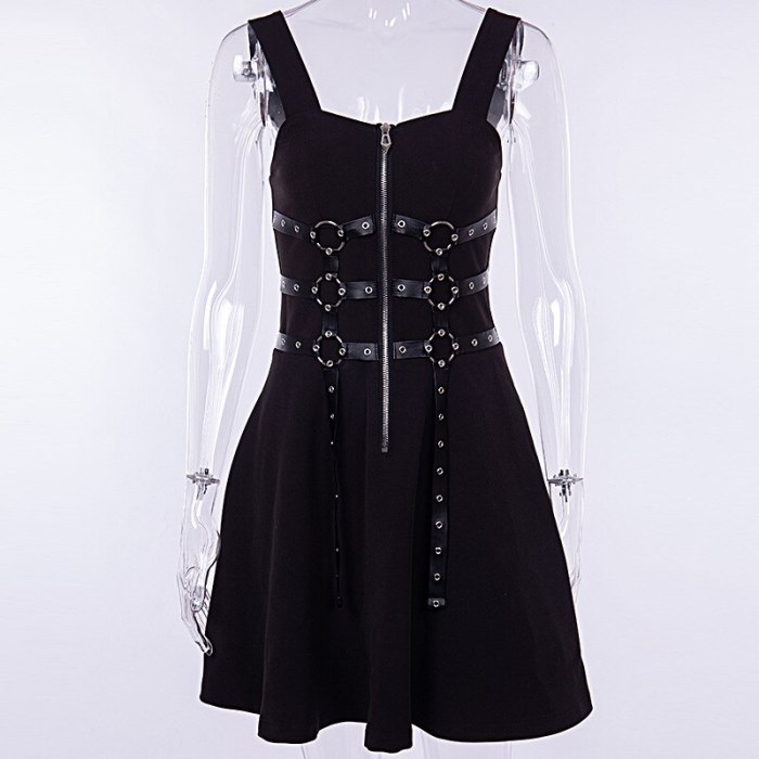 Harajuku mini dresses grunge sleeveless dress