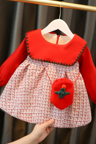 Peter pan Collar Baby Girl Plaid Dress