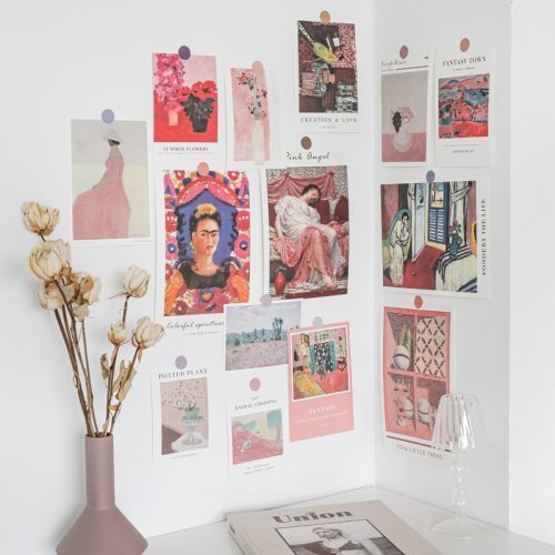 Art Print Kit Wall Sticker Collage Kit of 15 Sheets
