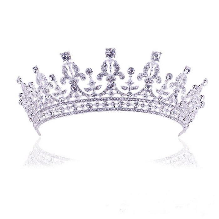Baroque Crystal Bridal Crown Tiaras Hair Accessories