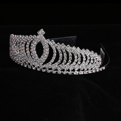 Princess Tiara Crystal Wedding Crown Hair Ornament