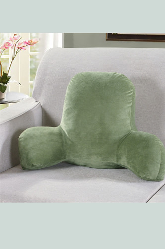 Plush Backrest Cushion with Arms Reading Rest Pillow Lumbar Pillow