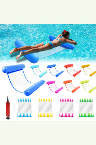 Foldable Water Hammock Swimming Pool Inflatable Air Mattress